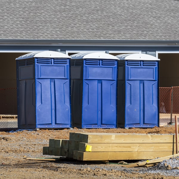 what is the expected delivery and pickup timeframe for the porta potties in Prospect Virginia